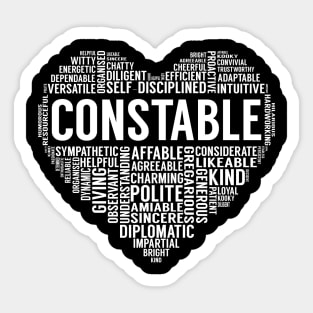 Constable Heart Sticker
